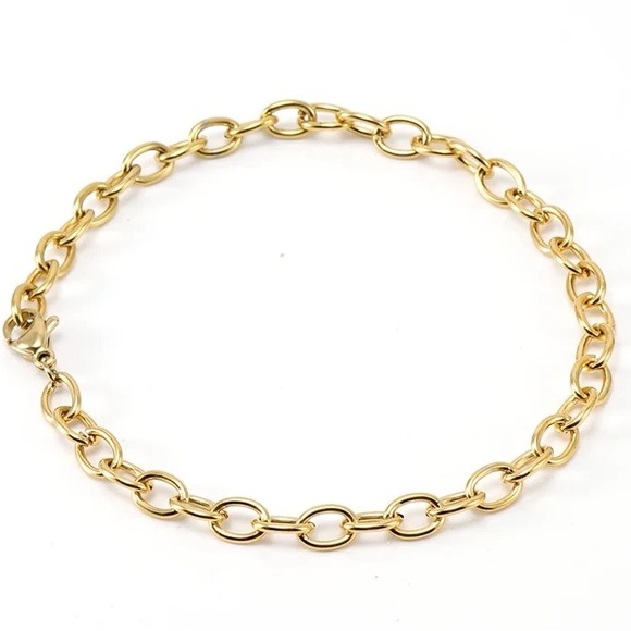 18K Gold Plated Cable Link Necklace*Cable Chain*Best Gold Linked Chain*ZX - Picture 2 of 4